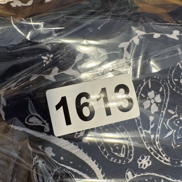 Chaps Maxi Dress Womens Size 12 Navy Paisley Ruffle Empire Waist Layered Flowy - Picture 8 of 8